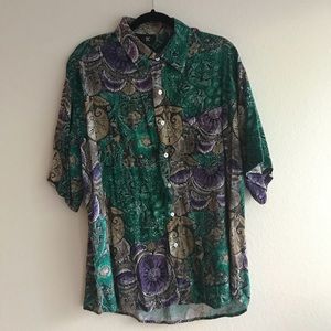 Kennington vintage mens button up •funky•